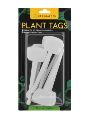 Herbgarden Plant Tags Hvite etiketter 20 stk