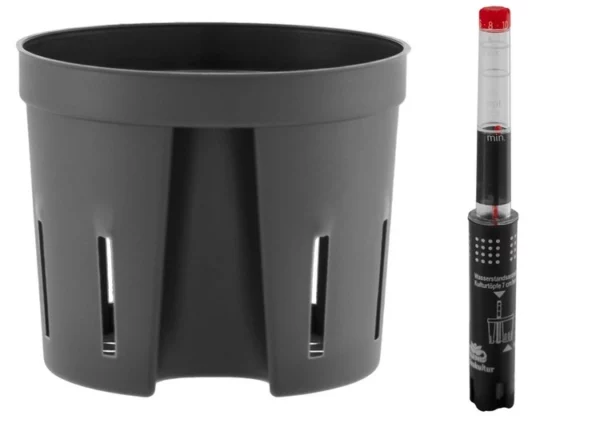 LENI Hydroponisk sett med potte 9/7 + vannivåindikator h7