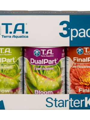GHE Terra Aquatica TRIPACK FLORA SOFT TriPart DUO / DUAL - sett med 3 gjødsel for mykt vann