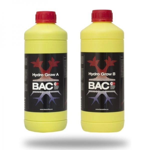 BAC Hydro Grow A+B 2x1L Topflower for vekst: to-komponent gjødsel