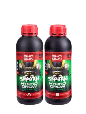 Shogun Fertilisers Samurai Hydro Grow Soft Water 2x1L (A&B) - vekstgjødsel for hydroponikk | Mykt vann