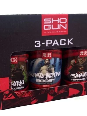 Shogun Fertilisers Samurai Terra Grow & Bloom & Sumo Active Boost - 3x 250ml