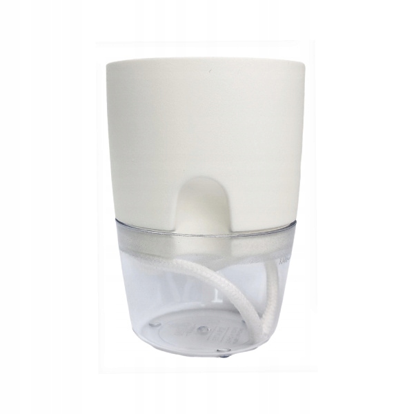 Selvvanningspotter 8,2 cm hvit