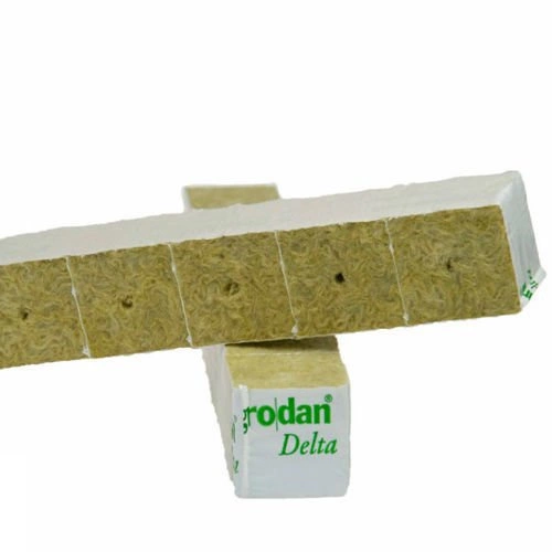 Grodan Delta Rockwool liten dyrkekubber 4x4x4 cm