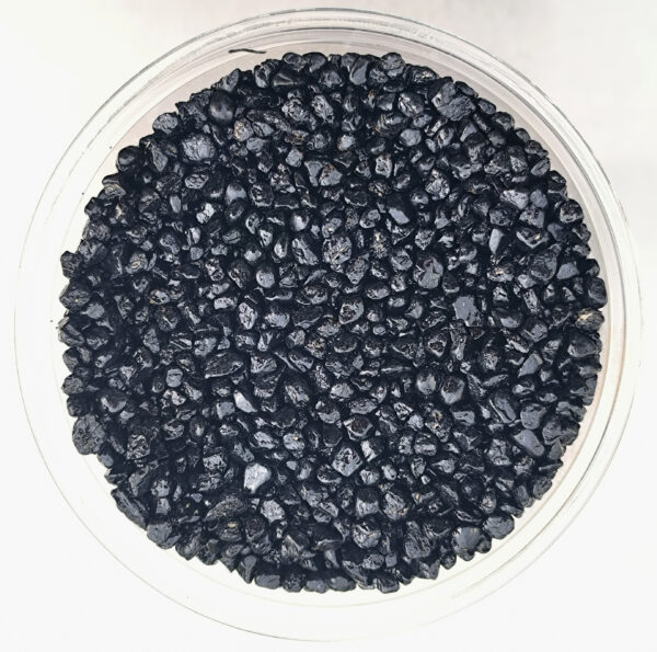 Svart kvarts-keramisk grus 2–4 mm