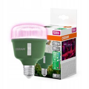Zarowka-LED-Do-Roslin-20W-E27-650lm-Wspomagajaca-Wzrost-Doswietlajaca-Osram Osram LED Plantebelysning 20W E27