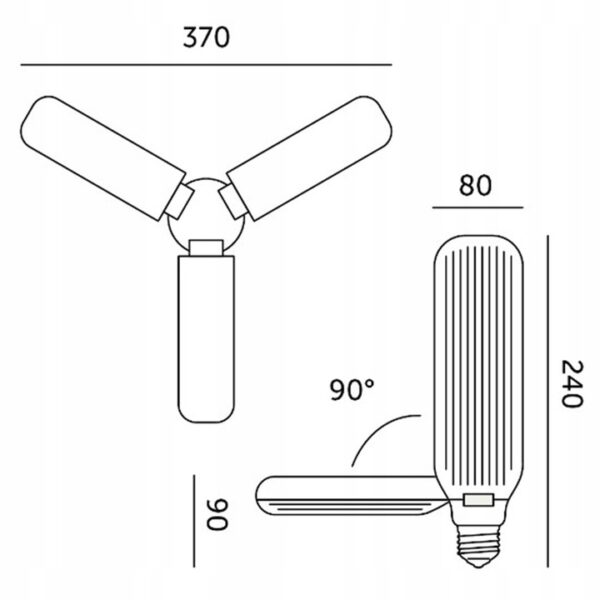Zarowka-LED-Do-Uprawy-Roslin-24W-E27-Wspomagajaca-Wzrost-Doswietlajaca-KOBI-Marka-inna KOBI PLANTY LED Vekstlampe 24W E27