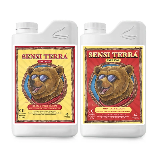 Advanced Nutrients Sensi Terra Part One & Two 2x1L – komplett næringssett for vekst og blomstring