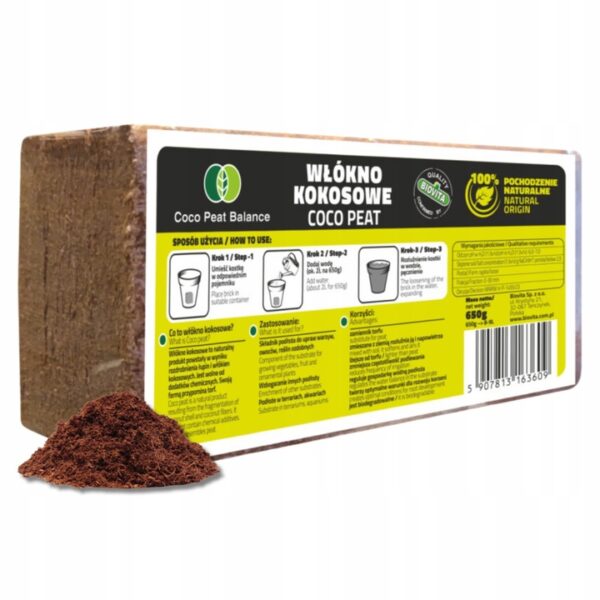 Biovita Coco Peat 650 g – Naturlig Kokosfiber